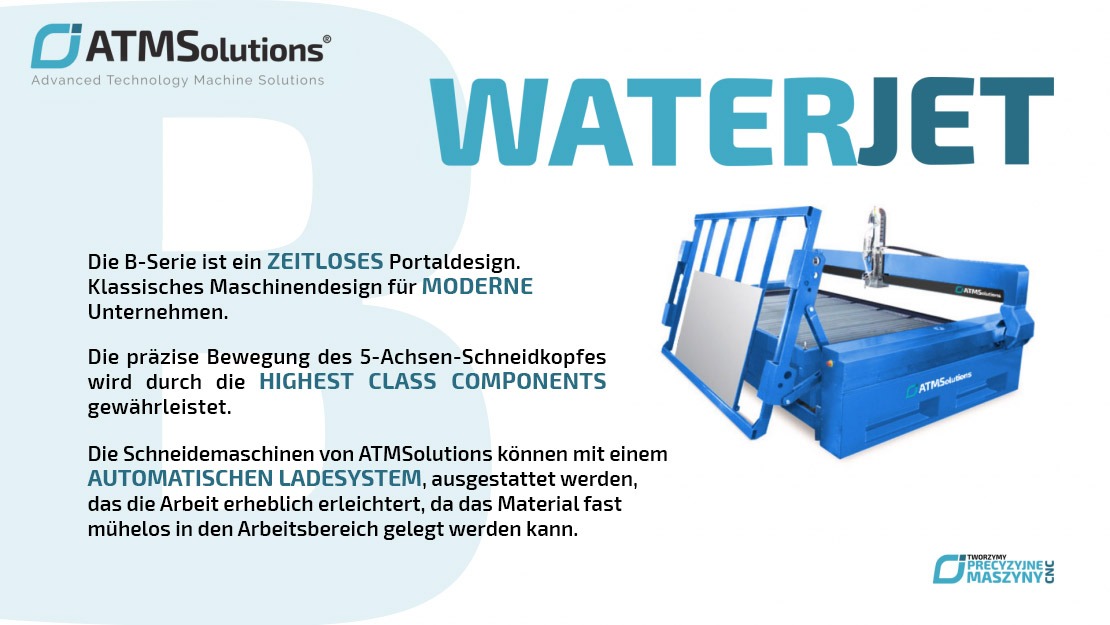 ATMSOLUTIONS Wasserstrahlschneidmaschinen - über die Technologie