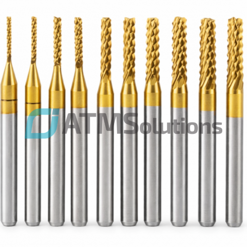 ATMS - FREZY DO DREWNA CNC 0,8 - 3,175 - ZESTAW 10 SZT.